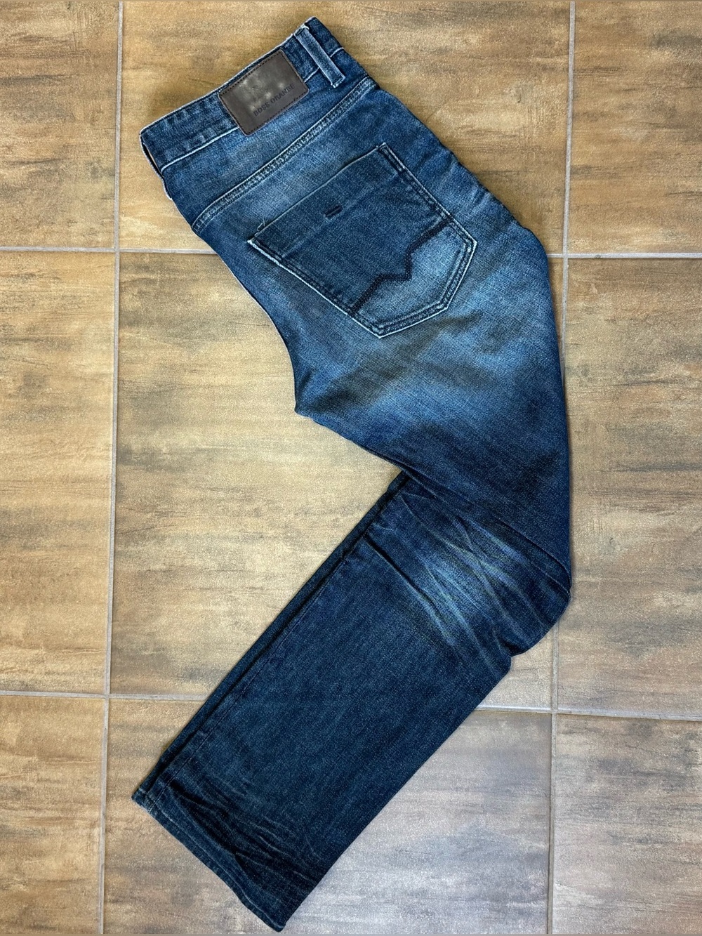 Hugo Boss Orange 63 Men's Blue Gray Wash Jeans 32x32